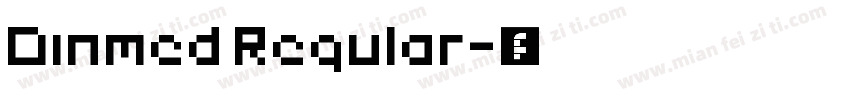 Dinmed Regular字体转换